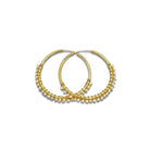 Roca de Piña Sofia hoops - pearl goldplated 925 sterling silver - oorbellen - parel