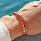 Roca de Piña - Rosa Dorado bangle - stainless steel bracelet - RVS armband