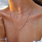 Rosé gouden ketting zonder hanger 