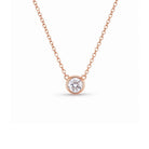 Rosé gouden ketting met steen zirkonia Ana