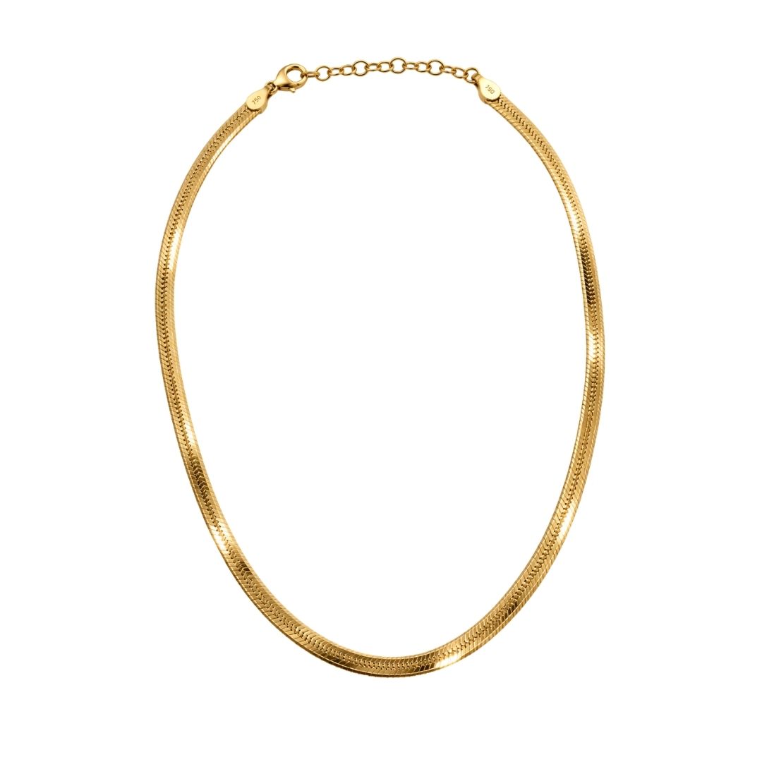 Schakelketting goud snake dames