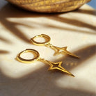 Ster oorbellen goud lucia
