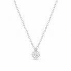Zilveren ketting met steentje hanger