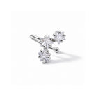 Zilveren earcuff met steentjes sterren