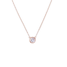 Roca de Piña - Ana necklace - rose goldplated 925 sterling silver, zirconia - ketting zirkonia rosé