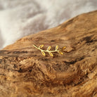 Roca de Piña- Leaf climber- gold plated- 925 sterling silver