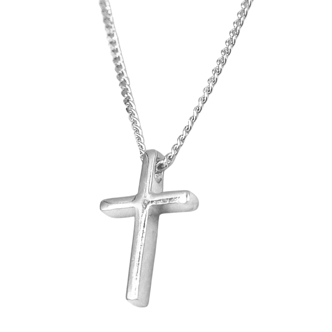 Roca de Piña- Faith necklace- rhodium plated 925 sterling silver