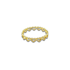 Roca de Piña- Heart ring- goldplated- festive