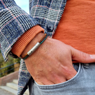 Roca de Piña - Rusty Pine Bracelet - Leather- Stainless steel clasp