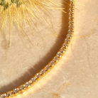 Roca de Piña- Grace bracelet  gold plated- 925 sterling silver - white cubic zirconia