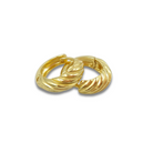 Roca de Piña- croissant hoops - gold plated- 925 sterling silver 