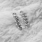 Roca de Piña- Cold chain earring - 925 sterling silver