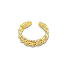 Roca de Piña- Tangled earcuff- gold plated- 925 sterling silver