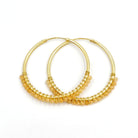 Roca de Piña - Peach Sofia Hoops - Peach moonstone -goldplated 925 sterling silver