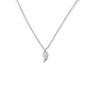 Roca de Piña-  Angel wing necklace- rhodium plated 925 sterling silver- white zirconia - sparkle- festive