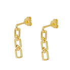 Roca de Piña- Little Chain earrings- gold plated- 925 sterling silver 