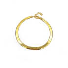 Roca de Piña - Herringbone bracelet- goldplated 925 sterling silver